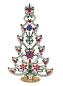 Preview: Free standing vintage rhinestone Christmas tree - Prong Set Stones, 31 cm