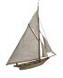 Preview: Dresden Cardboard, Sailing boat, ca. 1900