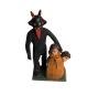 Preview: Grulich Devil / Krampus holding sack with children  (7 cm)