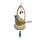 Preview: Glasornament,  Vogel im Nest aus Watte, ~ 1930