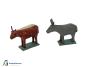 Preview: Grulich nativity figure " Ox and Donkey " (5 cm)