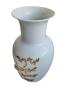 Preview: Art Deco Porzellan Vase Japan mit Messingapplikationen