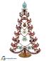 Preview: Free standing vintage rhinestone Christmas tree - Prong Set Stones, 34 cm