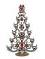 Preview: Free standing vintage rhinestone Christmas tree - Prong Set Stones, 31 cm