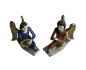 Preview: Pair of nativity angels / 12 cm - carved wood, 19th century