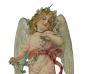 Preview: Engel aus geprägter Pappe um 1900