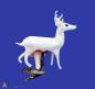Preview: Milk glass Deer on clip, ~ 1910