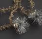 Preview: 4 gold-colored Tinsel Garlands with silver Beads / Tinsel, ca. 420 cm