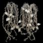 Preview: 5 silver colored tinsel garlands with spun cotton icicles,  ca. 700 cm - ca. 1930