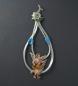 Preview: Spun glass ornament with angel scrap, ~ 1920