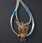 Preview: Spun glass ornament with angel scrap, ~ 1920