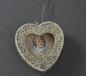 Preview: Cardboard ornament heart with angel scrap, ca. 1930