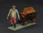 Preview: Grulich nativity figure  " Man with handcart and cradle "  (7 cm)