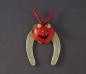 Preview: Cardboard Horseshoe with Devil / Krampus, ca. 1930