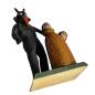 Preview: Devil / Krampus holding sack with children (10 cm)