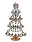 Preview: Bunter glitzernder Christbaum aus Strass Steinen - Gablonz, 32 cm