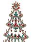 Preview: Free standing vintage rhinestone Christmas tree - Prong Set Stones, 32 cm