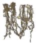 Preview: 4 gold colored tinsel garlands with spun cotton icicles,  ca. 560 cm - ca. 1930