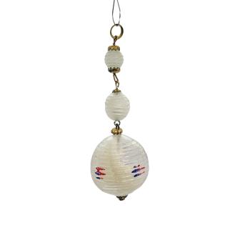 Gablonz Glass Ornament, Wax filled, ca. 1920