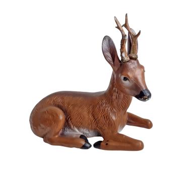 Deer / roebuck, garden sculpture, August Heissner, 50s