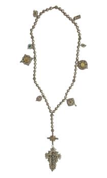 Rosary filigree, silver 13 lot, 18th century