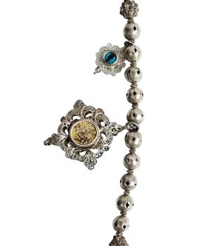 Rosary filigree, silver 13 lot, 18th century