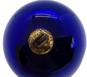 Cobalt blue Biedermeier Kugel, ~ 1880/1900  (6 cm)