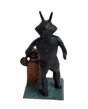 Grulicher Krampus / Teufel mit Sack Kinder (10 cm)