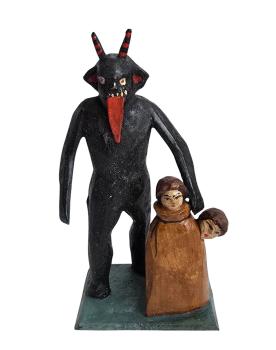 Grulicher Krampus / Teufel mit Sack Kinder (10 cm)