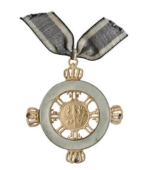 Cotillon Orden, geprägte Pappe, um 1880/1900, Orden Pour le Mérite