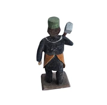 Grulicher Bergmann mit Hammer , um 1900  (7 cm)