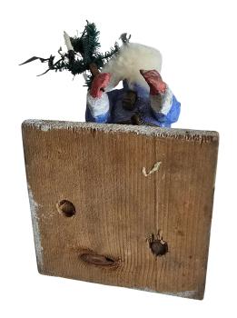 GERMAN PAPIER-MACHE / COMPOSITION BELSNICKEL / SANTA CLAUS FIGURE, ~ 1920