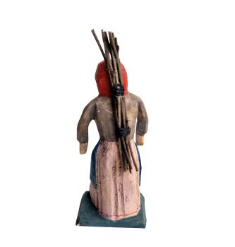 Old woman with brushwood (7 cm)