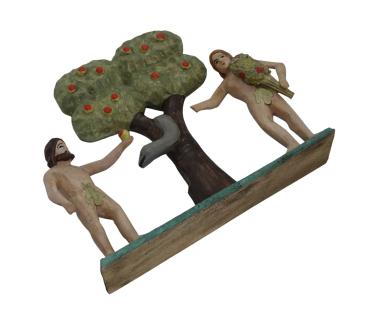 Grulich nativity figure " Adam and Eve " (10 cm)