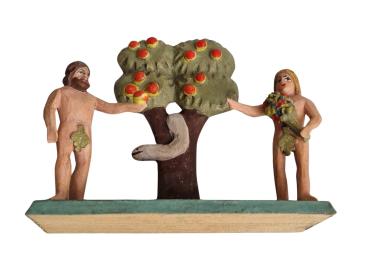 Grulicher Krippenfigur " Adam und Eva " (7 cm)