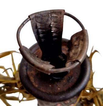 Metal Candle Holder on Clip, ~ 1880