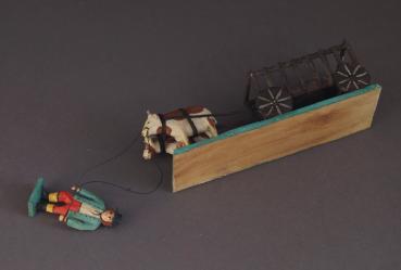 Grulich nativity figure " Farmer with Ox Wagon " (5 cm)