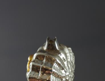 Mercury glass Kugel with Angel head, ca. 1920
