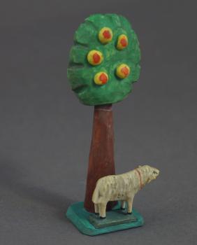 Grulich nativity crib accessory "Fruit Tree with Sheep"