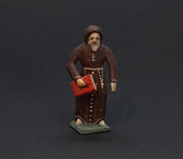 Grulicher Krippenfigur " Mönch mit Buch " (5 cm)