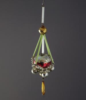 Glass Ornament, Gablonz ca. 1930