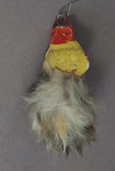 Composition head with Rabbit fur, ca. 1930