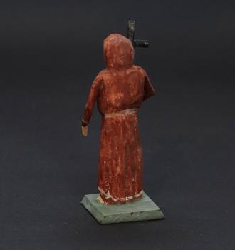 Grulicher Krippenfigur " Mönch mit Kreuz " (7 cm)