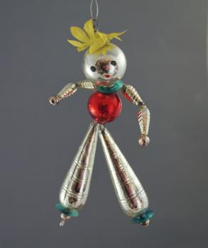 Beaded Glass Ornament, Boy ca. 1960