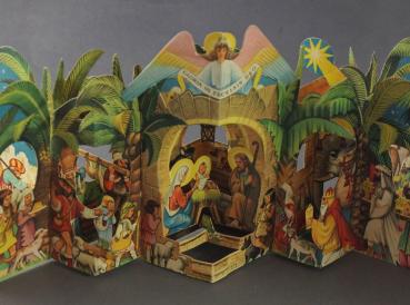 Cardboard Pop-up Nativity Scene, Vojtech Kubasta, ~ 1968