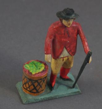 Grulich nativity figure - "Man with Fruits" (7 cm)