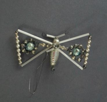 Beaded Glass Ornament, Gablonz ca. 1930 - Butterfly