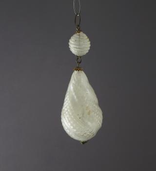 Glasornament, Kugel mit Wachs befüllt ~ 1900