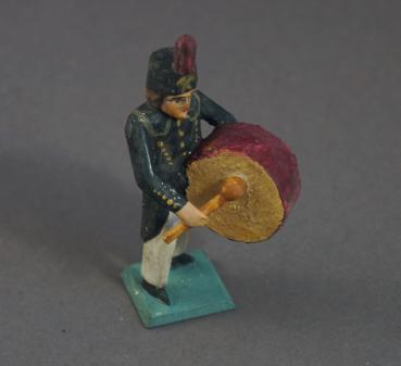 Grulich nativity figure " Mineworker / Musician with Drum " (7 cm)