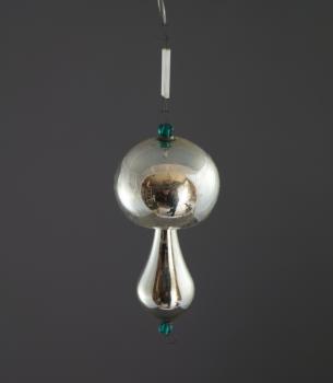 Glass Ornament Mushroom, Gablonz ca. 1930